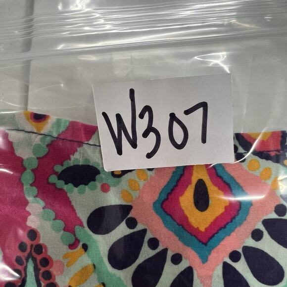 Lilly Pulitzer L Large Silk Trace Top Crown Jewels Cold Shoulder 42783 Classic - Picture 14 of 14